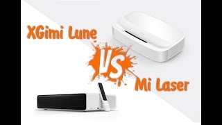 Сравнение картинок лазерных проекторов XGimi Lune Full HD и Mi Laser Xiaomi xmitvru [upl. by Yeleek453]