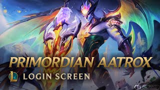 Primordian Aatrox Catseye Chroma  Login Screen  League of Legends 4K 60fps Animated Splash Art [upl. by Shuma]