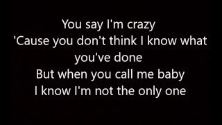 Sam Smith  Im Not The Only One Lyrics [upl. by Acinnor]