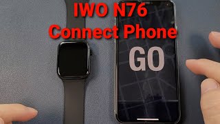 How IWO N76 Connect Phone and Detailed Functions Review Of Wearfit Pro App [upl. by Aynotak]