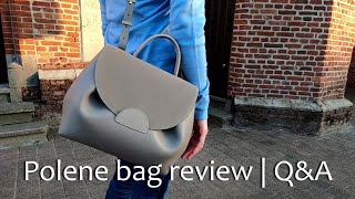 Polene Paris bag review  QampA  WIMB  what fits in Numero Un trio gris  taking care of the suede [upl. by Lael]