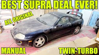 I Found An ABANDONED TwinTurbo Supra After Sitting Outside For 16 Years Absolute Steal Of A Deal [upl. by Urbas]