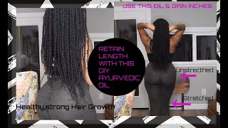 DIY  Ayurvedic Hair Oil for EXTREME Natural hair GROWTH amp RETENTION [upl. by Ajroj974]