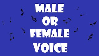 Androgynous Voices  Male or Female 2 [upl. by Eelan]