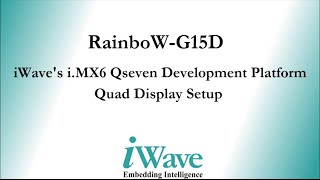 iWaves Quad Display Demo on iMX6 Qseven Development Platform [upl. by Niahs]