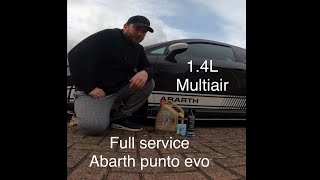 Servicing Abarth punto evo 14L Multiair [upl. by Eanat456]