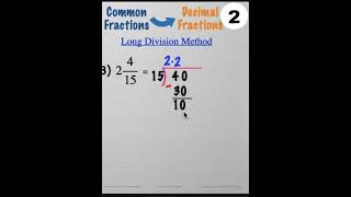 Conversion of Fractions To Decimal💯😘👌PART 2 conversions fraction trending [upl. by Deacon]