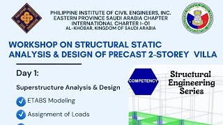 Part 2026  ETABS amp SAFE Analysis amp Design of 2 Storey Precast Residential Villa [upl. by Aratihc]