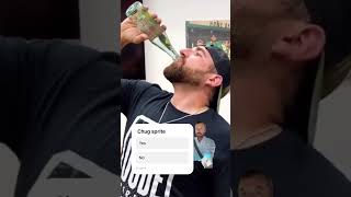 Don’t ever chug sparkling water Greatest reaction ever dudeperfect funnydude alwayslaughing [upl. by Fonsie]