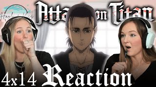 WHAT Is He Doing  ATTACK ON TITAN  Reaction 4x14 [upl. by Kessler]