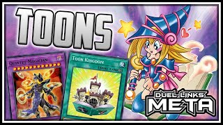 Toon Magicians Quintet Magician Toon Dark Magician Girl YuGiOh Duel Links [upl. by Laehplar]