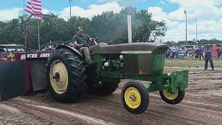 Bonesteel SD 2024 John Deere 4010 quotHeres Johnnyquot pulling 6700 KOH 8mph [upl. by Eikkin]