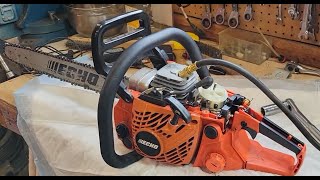 Echo cs400 chainsaw carb line and a product giveaway [upl. by Navinod54]