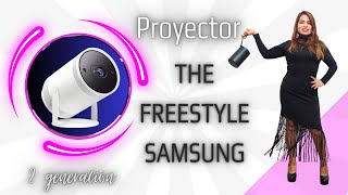 Proyector The freestyle samsung Unboxing 2 generación ALTA VOZ  SMART TV [upl. by Sualk855]