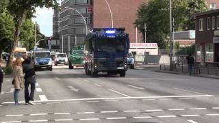 13x Polizei Hamburg  WaWe 10000  Sonderwagen 4 Polizei NRW [upl. by Nwahsan]