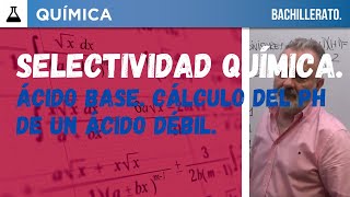 SELECTIVIDAD ANDALUCÍA QUÍMICA 2023 ÁCIDO  BASE [upl. by Garner]