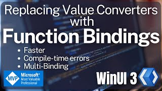 WinUI 3 Function Bindings  WinAppSDK  XAML  UWP  WPF  NET [upl. by Huesman]