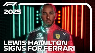 Lewis Hamilton Joins Ferrari For The 2025 F1 Season [upl. by Knowling]