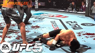 UFC 5  Bruce Lee VS Max Holloway  PS5 [upl. by Nylkcaj]