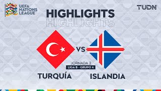 HIGHLIGHTS  Turquía vs Islandia  UEFA Nations League 2024  TUDN [upl. by Friedrick785]