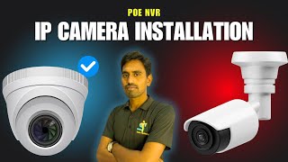 Ip camera connection Poe switch NVR installation cppluscamera [upl. by Sladen311]