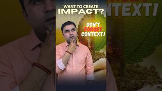 Want to Create Impact Don’t Forget Context  Pankaj Sharma Speaks [upl. by Tirza148]