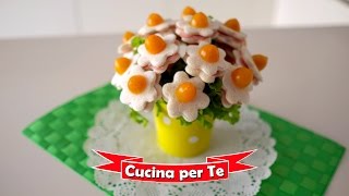 Bouquet di Tramezzini Tutorial  Antipasti creativi [upl. by Anilosi130]