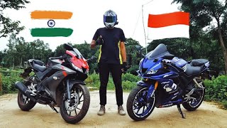 Yamaha R15 V3 India vs Yamaha R15 V3 Indonesia  ABS test  Detailed Comparison  The Outsider [upl. by Leonteen672]