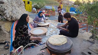 Traditional Nomadic Bread Making with Ajav Mahin and Milad [upl. by Burkhard402]