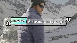 Tacvasen Mens Winter Puffer Jacket Warm Lightweight Water Repellent Windproof [upl. by Idona]