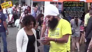 Sikh Girl learns more about Sikhi  Nottingham Street Parchar 1 [upl. by Rufe]