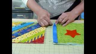 How to join up Quilt as you Go blocks and borders  Quilting Tips amp Techniques 074 [upl. by Robet]