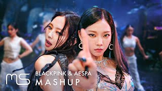 BLACKPINK x AESPA – Pink Venom  Black Mamba MASHUP feat Next Level [upl. by Nadabb280]