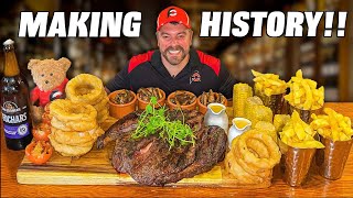 Toughest Steak Challenge Ive Ever Tried Undefeated 60oz Scottish Rump Steak Challenge [upl. by Haland644]