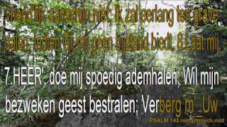 Psalm 143 niet ritmisch Karaoke quot O HEER wil mijn gebeden horen quot [upl. by Ailedo255]