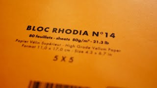 Review Rhodia N°14 Notepad [upl. by Samot]