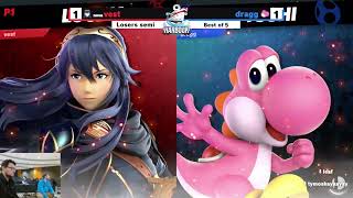 Losers Semis  Dragg Yoshi vs vest Lucina  Smash On The Harbour 212 [upl. by Anailuig]