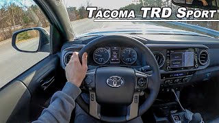 Still Worth The Price  2021 Toyota Tacoma TRD Sport 4x4 POV Review Binaural Audio [upl. by Assenad121]