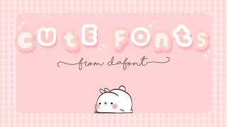 15 Cute Fonts  dafont com with download link [upl. by Howarth]