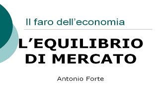 Lezione Le basi delleconomia lequilibrio di mercato [upl. by Noral]