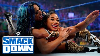 Bianca Belair amp Sasha Banks vs Carmella amp Zelina Vega SmackDown July 30 2021 [upl. by Melise]