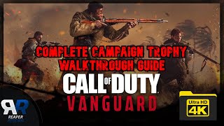 Call of Duty Vanguard Complete Campaign Trophy Walkthrough Guide Check Description [upl. by Odnumyar]