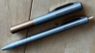 Unboxing  Aerocrafted Retract Click Pen amp Contrail Pocket Pen [upl. by Innus]