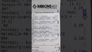 Tickets gagnants parions sport 20€ mise gagne 1050€ 2021 [upl. by Nayt448]