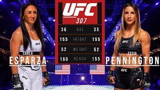 CARLA ESPARZA vs TECIA PENNINGTON FULL FIGHT UFC 307 [upl. by Prentice629]