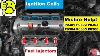 How To Fix A Misfire Code with Basic Hand Tools  P0300 P0301 P0302 P0303 P0304 [upl. by Lrak]