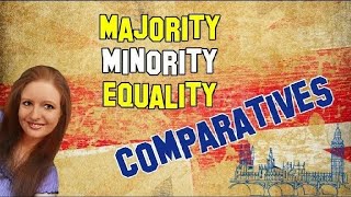 English Lesson 16  Majority Minority Equality Comparatives  Comparatives rules [upl. by Lemmueu]