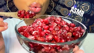 ASMR  Eating Frozen Pomegranate Seeds ❄️🥶 [upl. by Piero]