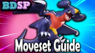 How to use GARCHOMP in BDSP GARCHOMP BEST Moveset GuidePokemon Brilliant Diamond and Shining Pearl [upl. by Marjie]