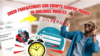 Comment Créer un Compte Campus France en Quelques Minutes  Guide Facile [upl. by Candida]